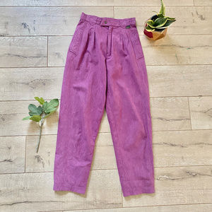 Skea Pants Suede Size 6 Purple